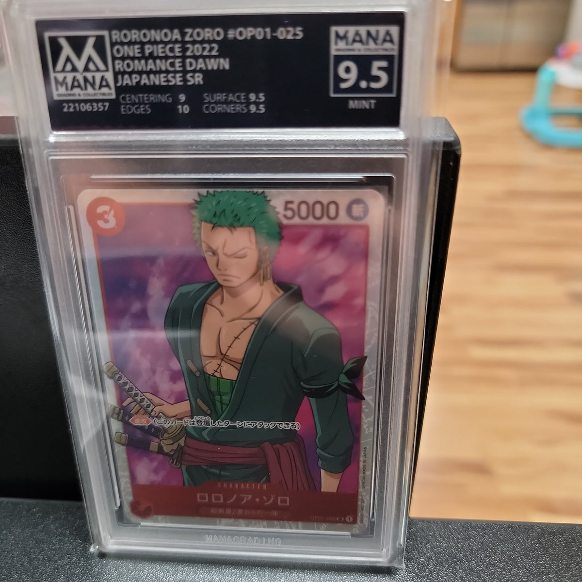Roronoa Zoro #OP01-025 MINT 9.5 – Dragons Pride Gaming