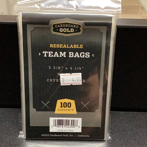 Resealable team bags